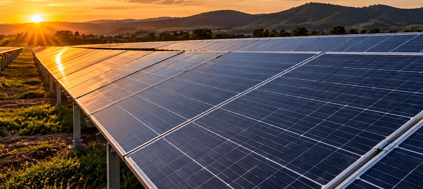 Painéis fotovoltaicos instalados